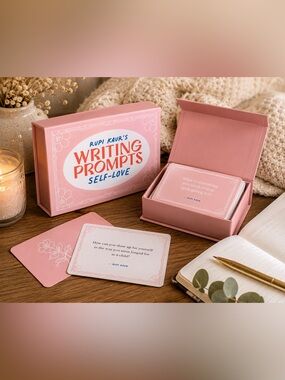 Rupi Kaur Writing Prompts Self Love Card Deck 70 Guided Journal Prompts